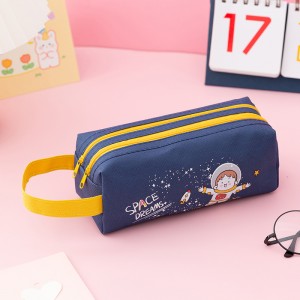 Portable Cartoon Pencil Case The Great Capacity Cloth Stationery Bag XY7012328