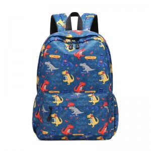 Dinosaur Print Waterproof Schoolbag Ug Paniudto Bag Para sa mga Estudyante sa Primary School