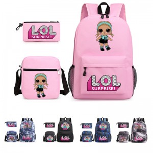 LOL Surprise Doll Student Mochila Infantil Set de 3 pezas ZSL190