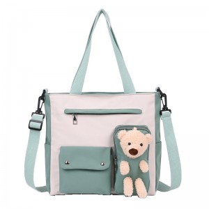 One-shoulder Malaking kapasidad High School Student Handbag Fashion Bear ZSL136