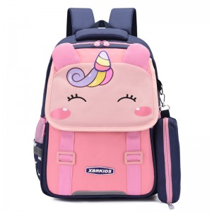 Pasan-relief Spine Protection Schoolbag Unicorn Student Girls Pambata Backpack XY6752