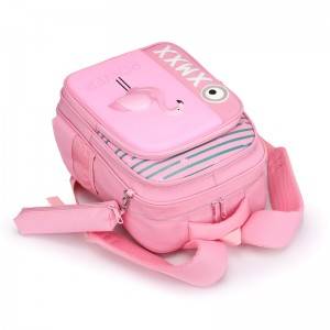 China Wholesale Fashion Flamingo Oxford Back Bags Double Shoulder Vana Chikoro Mabhegi Kid Book Bag Child Backpack