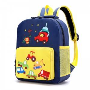 حقيبة ظهر مدرسية للسيارة برسومات كرتونية لطيفة ثلاثية الأبعاد للأطفال من عمر 2-5 سنوات للأولاد والبنات