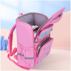 Вместительный ортопедический рюкзак для начальной школы для детей Лазерная печать Повседневные сумки