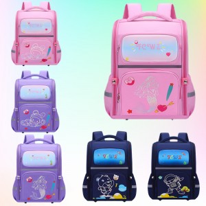 کوله پشتی ارتوپدی کودکان دبستان با ظرفیت بالا کیف های معمولی چاپ لیزری