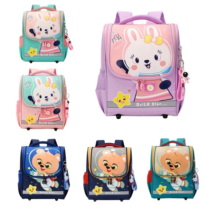 ໂຮງຮຽນປະຖົມ Schoolbag ໂຮງຮຽນອະນຸບານຂອງເດັກນ້ອຍ Bookbag Load Reduction Backpack