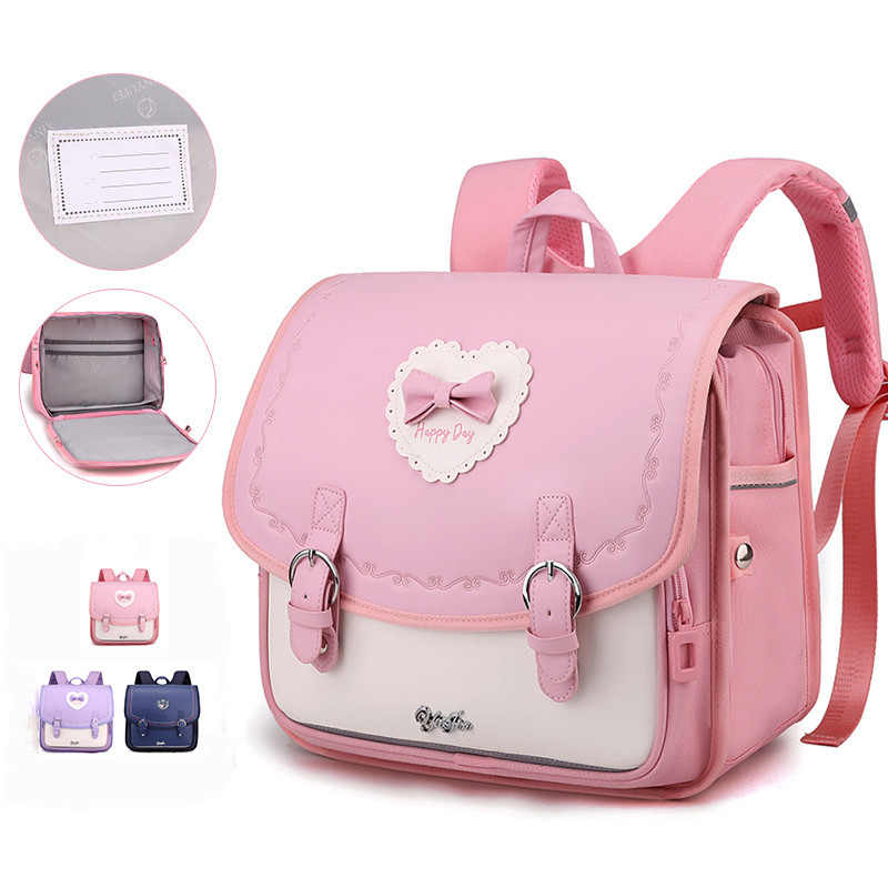 British Style Horizontal Schoolbag Ultra-light Wear-resistant At Load-reducing Backpack XY6733