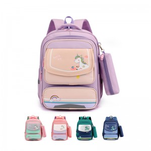 Currus Fashion bellus Fantasy unicornis filii School Backpack XY6714 "