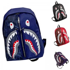 Žralok školní batoh osobnost graffiti módní studentský batoh XY6723