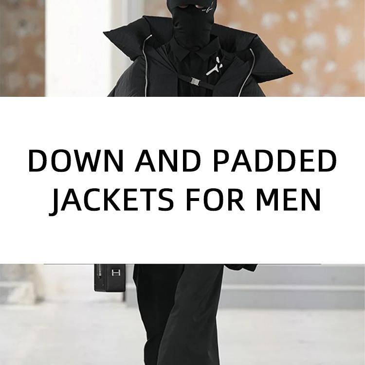남성용 다운 재킷과 패딩 재킷의 패션 트렌드 소재