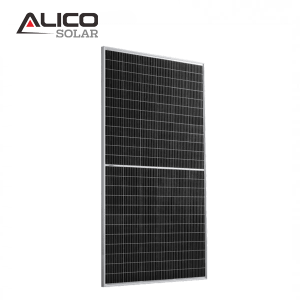 Alicosolar Mono 156 hanner celloedd paneli solar 560W 565w 570w 575w 580w 182mm cell 10BB