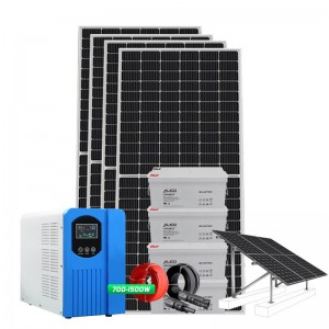 Sistema d'energia solar de suport de controlador de panell barat de 2-5kw per a la llum de casa AC