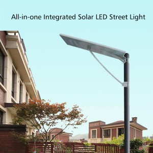 80W Utendørs Lavpris Led 80W Alt-i-ett Solar Street Light