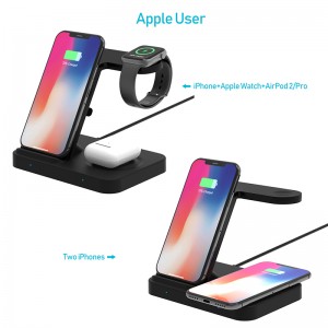 3-in-1 nga Apple Wireless Charger Dock