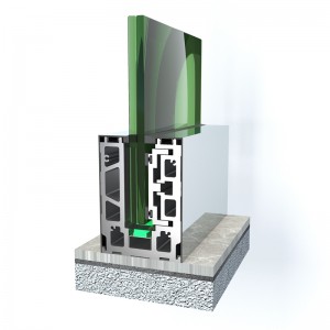 AG10 Систем за целосно стаклена ограда на подот