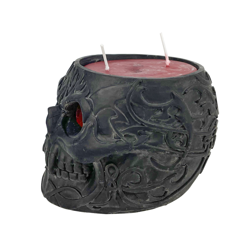 Halloweenske skeletové sviečky domáca dekorácia sviatočné sviečky
