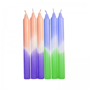 Mga Neon Color Dip Dye Candles