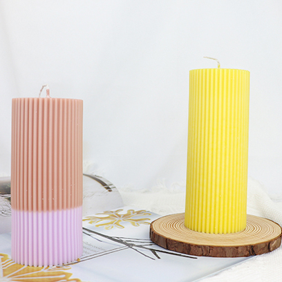 Unscented Votive Color Ivory Pillar Candle Decorative