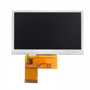4,3 tommu LCD IPS skjár / Module / Landscape skjár / 800 * 480 / RGB tengi 40PIN