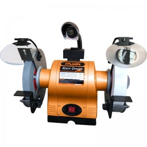 CE/UKCA approved 250W 150mm bench grinder with WA grinding wheel for workshop