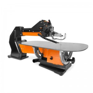 CE Certified 533mm variable speed scroll saw with extra-large dual-bevel steel table