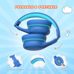 Amazon Top Seller Tai nghe dành cho người trẻ tuổi cho trẻ em Tai nghe không dây cho trẻ em Bluetooth