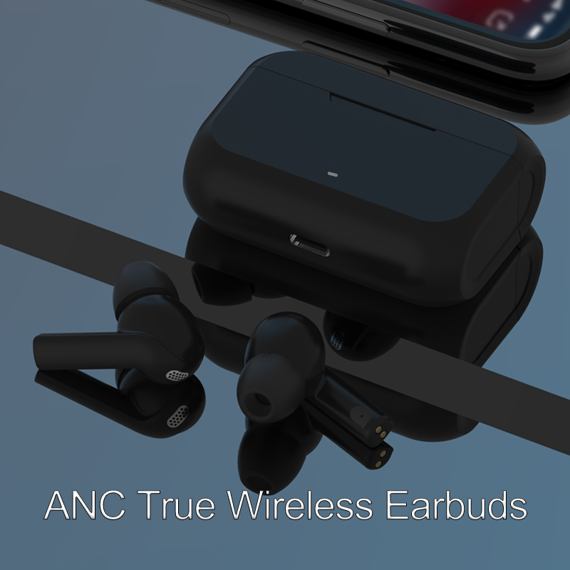 Өвөрмөц мини ус нэвтрүүлдэггүй дуу чимээг бууруулах Bluetooth V5.2 Tws Anc True Wireless Touch чихэвч Онцлох зураг
