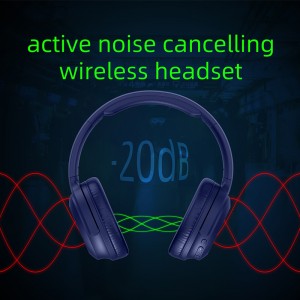 Nijste Promotional High Bass Stereo Music Oem Wireless Headset Bluetooth Custom Anc Headphone