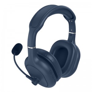 Ny 2021-idé Truly Stereo Office Headphone Trådløse Work From Home Headset med mikrofon