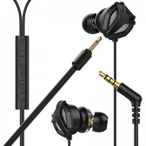 Најновија технологија са троструким драјверима Слушалице у ушима Жичане слушалице за уши Хифи музичке слушалице са одвојивим микрофоном