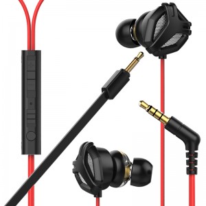 Controladores triples de última tecnoloxía Auriculares intrauditivos Auriculares con cable Auriculares de música Hifi con micrófono desmontable