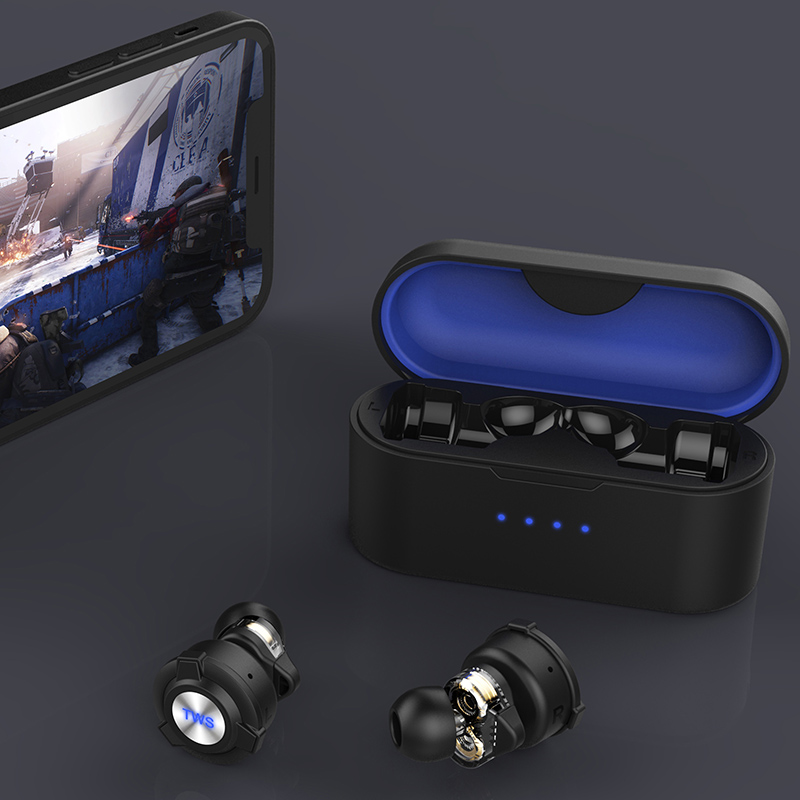 Panganyarna versi global supir dinamis dual Toel Control Wireless Earbuds Kaulinan Earphones Featured Gambar