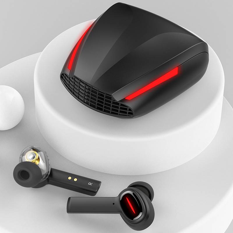Speelmodus met lae vertraging Raakbeheer RGB-ligte Dubbele drywer ondersteun ware draadlose oordopjes Oortelefoon Uitstalbeeld