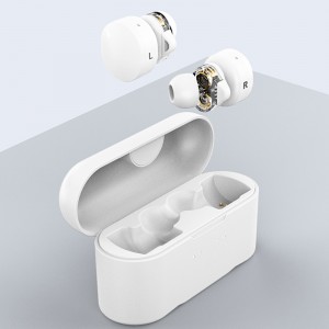 Dual Mic Noise Cancelling Gaming TWS Dual Drivers Earphones Mini In Ear Headphone waterproof earbuds