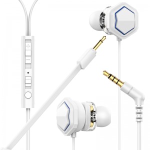 නව නිෂ්පාදන අදහස් 2021 In Ear Custom Logo Stereo Bass Earphone Headphone Wired 3.5mm Gaming Earphones