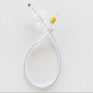 disposable medical latex free foley tube 100% silicone urethral catheter