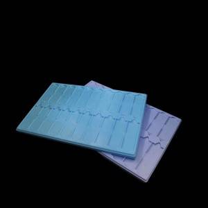 colored plastic slides storage board microscope slides tray