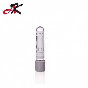 Medical Disposal Vacuum Grey Cap Glucose Blood Collection Test Tube