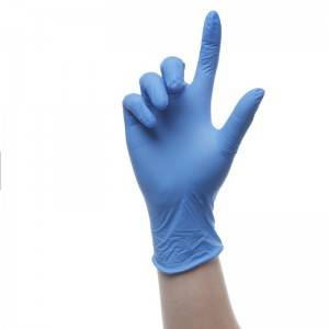 Blue Latex-Free Disposable Exam Nitrile Gloves