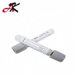 Medical Disposal Vacuum Grey Cap Glucose Blood Collection Test Tube