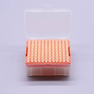 high quality laboratory filter plastic pipette tips box with rack