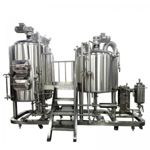 3HL, 5HL, 10HL Compacte brouwerij met drie vaten