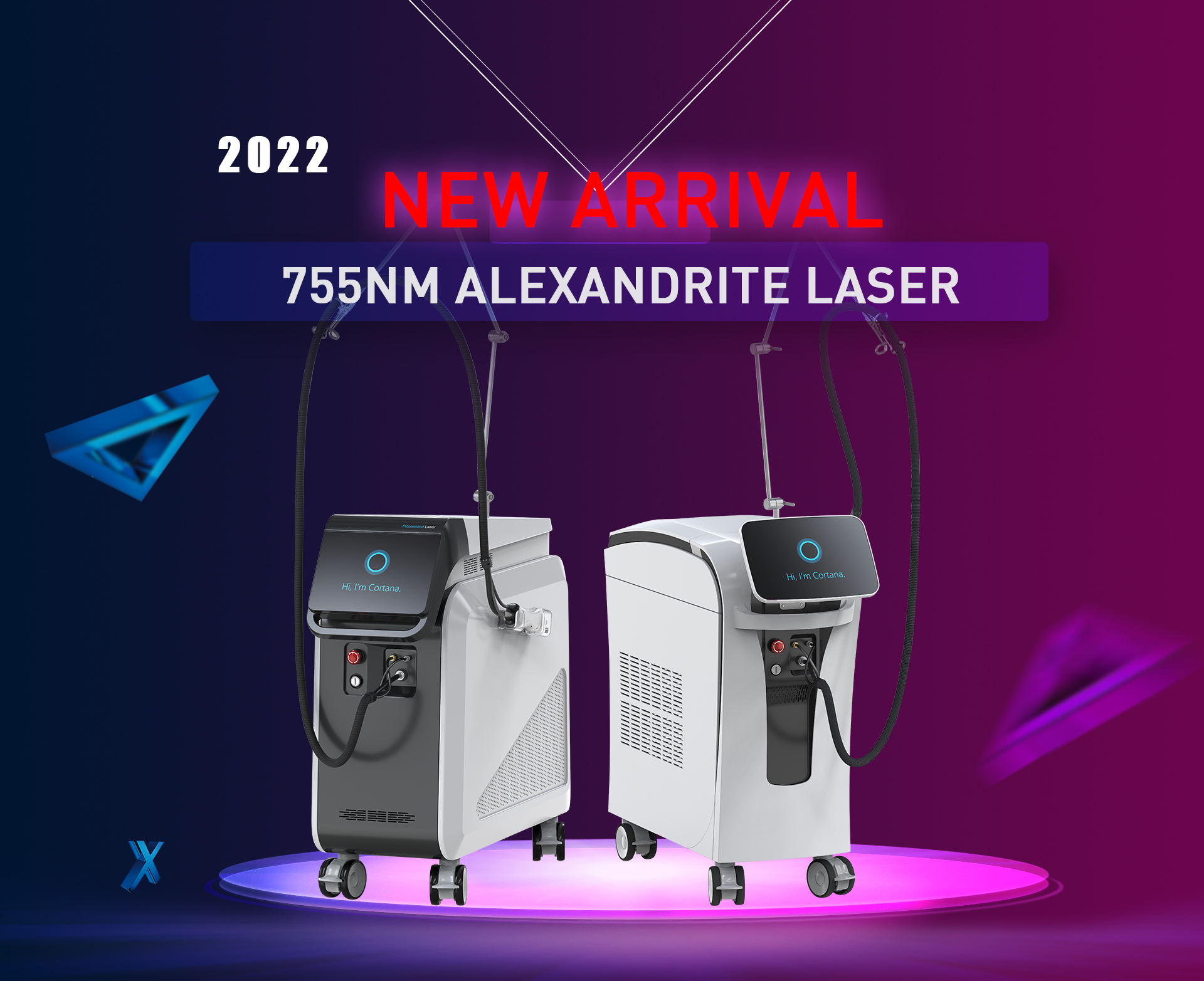 Dua jenis mesin laser Alexandrite 755nm Baharu dikeluarkan di pasaran