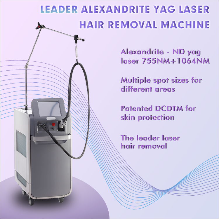 755nm Alexandrite laser Yag laser hårfjerning teknologi introduktion