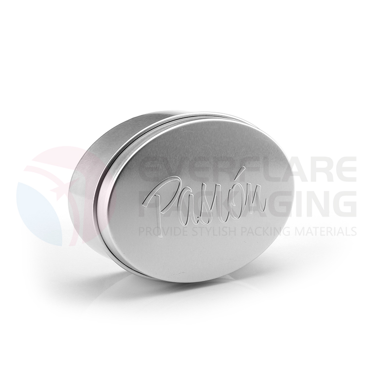 Oval aluminiumsdåse til shampoobar Udvalgt billede