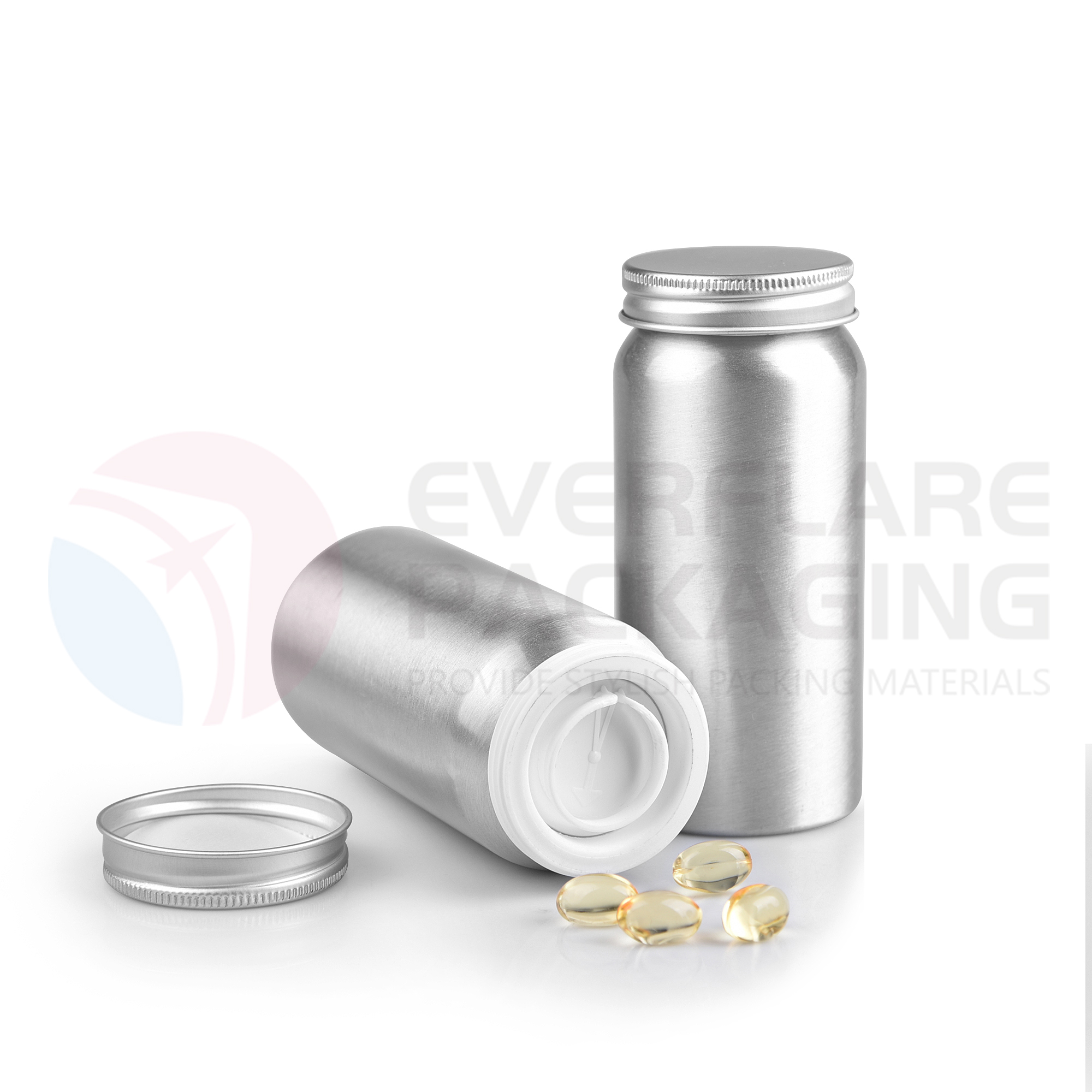Fødevarekvalitet aluminium farmaceutisk flaske kapsel flaske producent