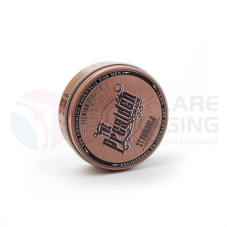 Hair gel hair wax hair pomade round box with plastic liner