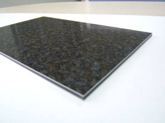 Отко чыдамдуу алюминий дубал материал ACP Sheet мрамор түстүү алюминий курама панели