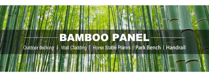 Wide Plank Interlocking Wood Tiles Carbonized Bamboo Hardwood Material 0