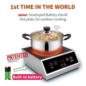 2021 яңа продукт AT-40DCIB коммерция индукцион пешерүче батарея белән